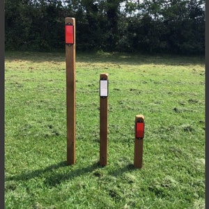 Reflective Site Peg/Verge Post, 14, 24 or 36 Push in Ground image 1