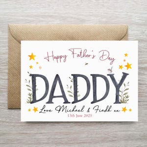 Personalisierte Vatertagskarte, Karte für Papa am Vatertag, benutzerdefinierte Vatertagskarte, irische Vatertagskarte, alles Gute zum Vatertag