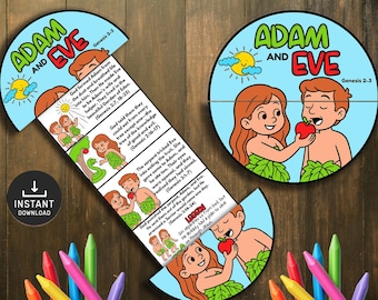 Adam and Eve Bible Story Sequencing Activities (digital Download ...