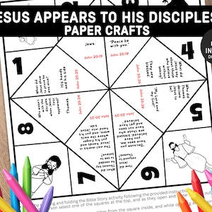 Jesus Resurrection, Easter Sunday Craft, He is Risen, Church Kids Activity, Sunday Activities, Fortune Teller, Cootie Catcher, Sunday School