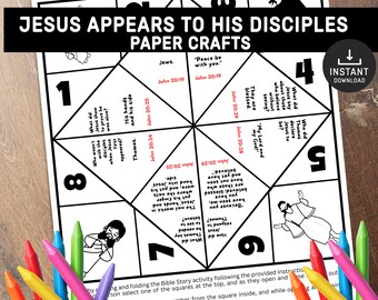 Jesus Resurrection, Easter Sunday Craft, He is Risen, Church Kids Activity, Sunday Activities, Fortune Teller, Cootie Catcher, Sunday School