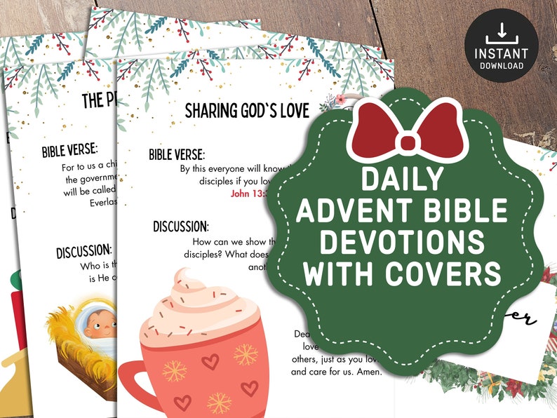 Printable Advent Scripture Devotion for Kids and Families Christmas