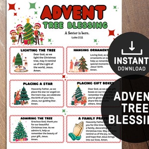 Adventsbön för julen Kristet utdelningsblad, julaktivitet, böneaktivitet, julgransaktivitet, religiöst, adventskort