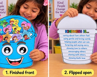 Acts of Kindness Bible Craft for Kids, Memory Game, Sunday School