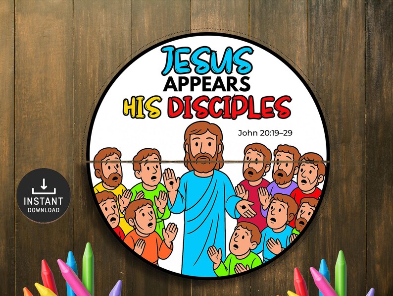 Jesus Appears to His Disciples Folding Surprise Bible Story Craft ...