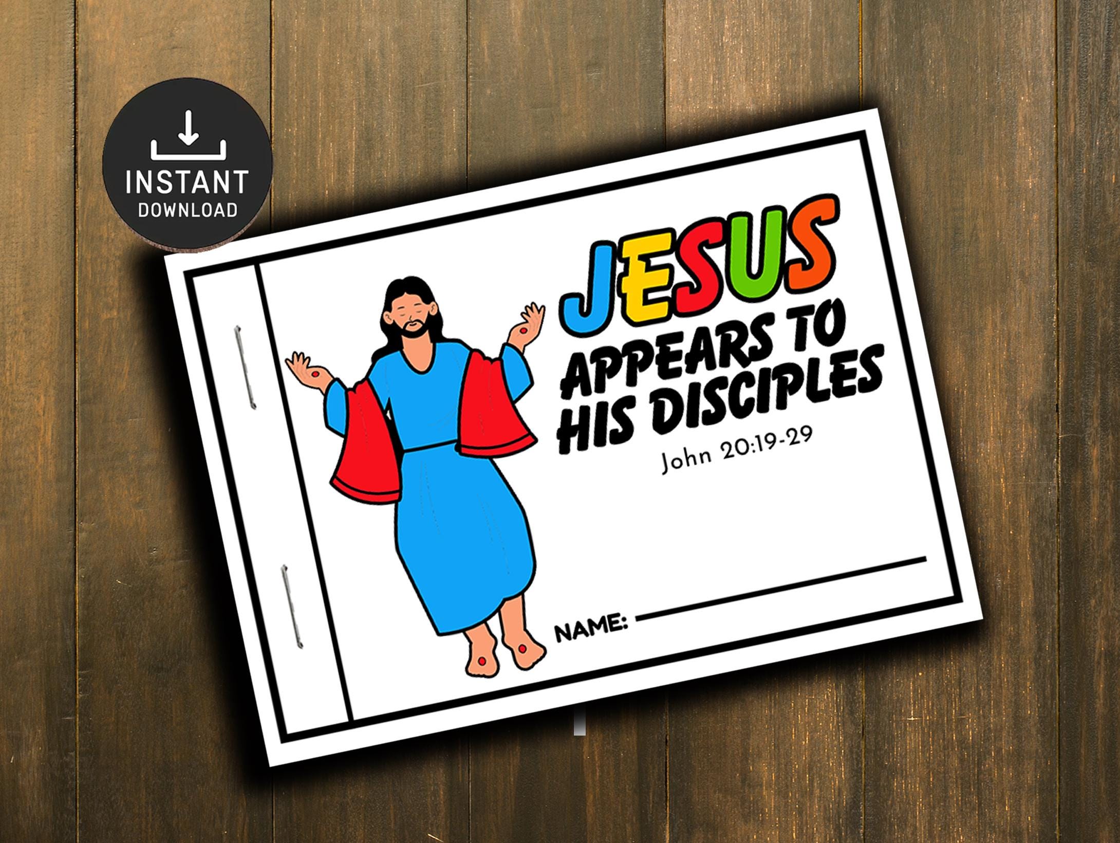 Jesus Appears to His Disciples Mini Book, Easter Craft, Bible Lesson ...
