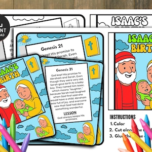 Birth of Isaac Mini Book: Bible Story Craft (Digital Download