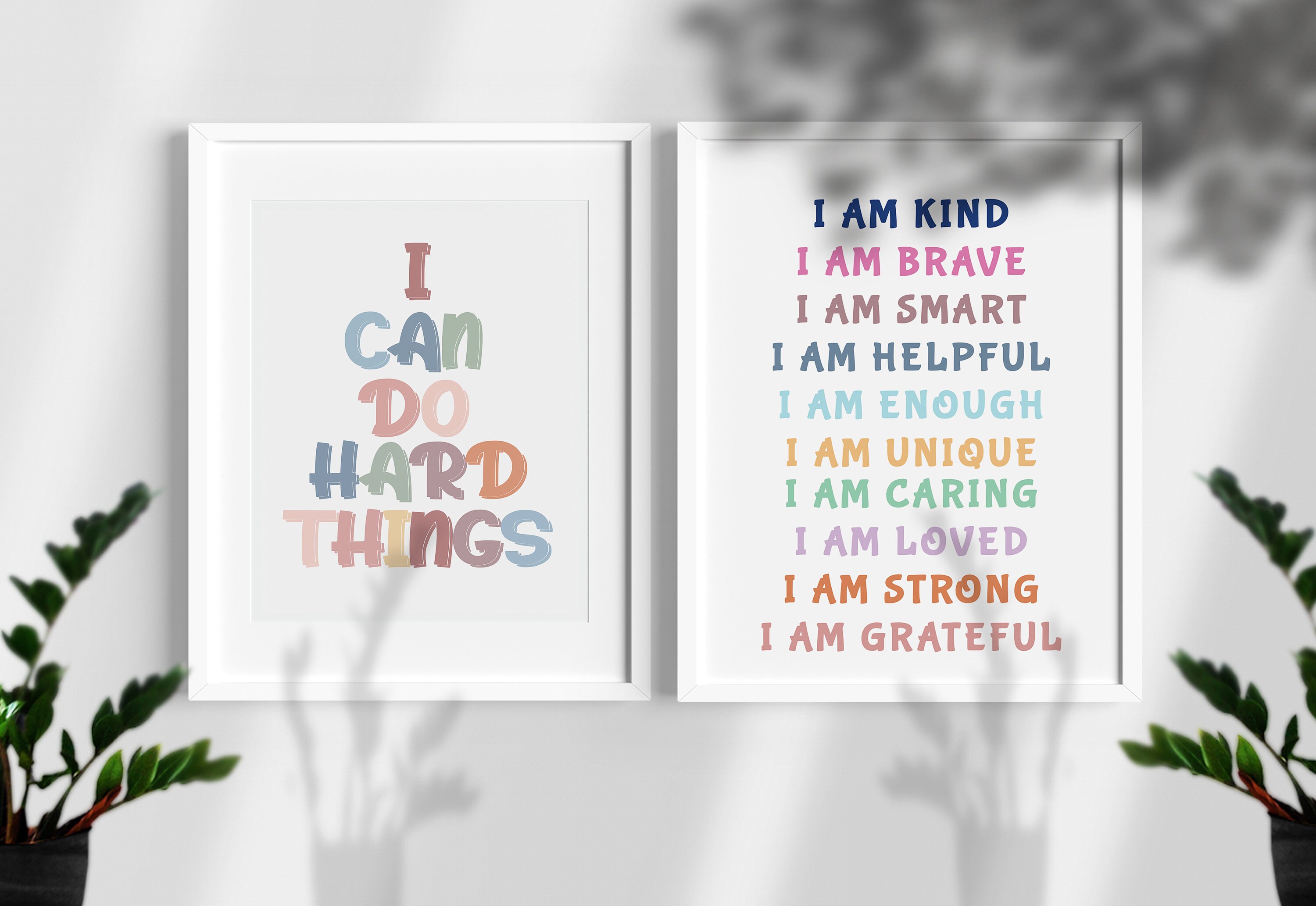 Affirmations for Kids, Classroom Posters, I Am Affirmations, Playroom Poster, Affirmations Poster, Homeschool Decor, I Am Kind Smart Loved