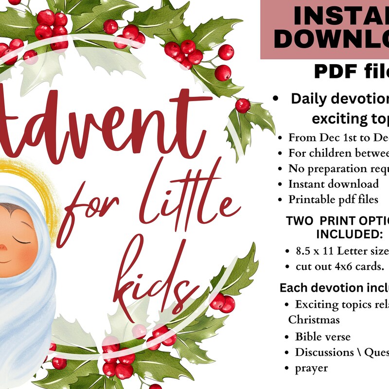 Christian Advent Calendar Etsy