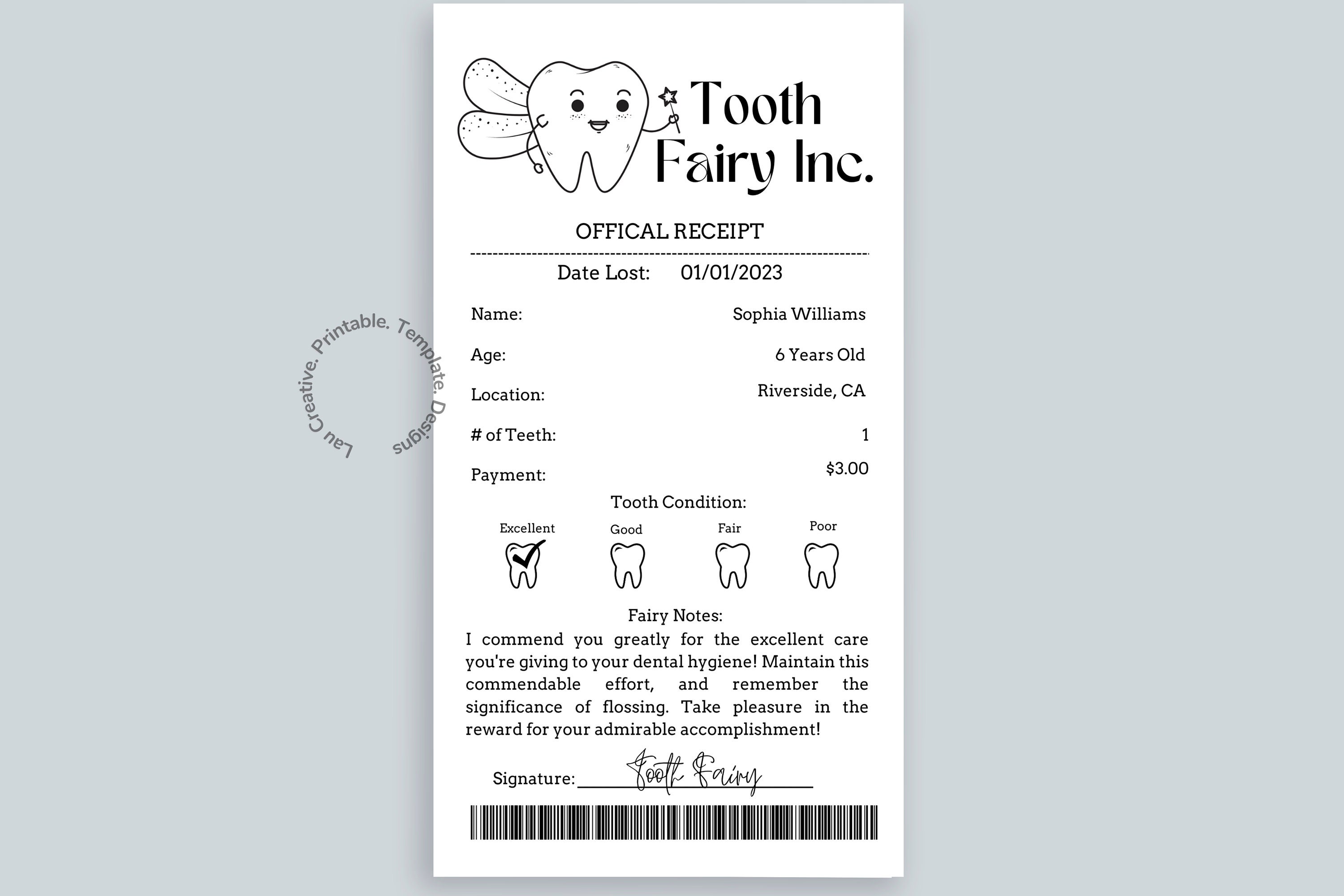 Tooth Fairy Receipt Template Editable Tooth Fairy Letter Etsy Tooth Fairy Receipt Template Editable Tooth Fairy Letter Etsy