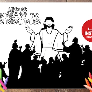 Jesus Appears to His Disciples Easter Sunday Craft, He is Risen, Sunday ...