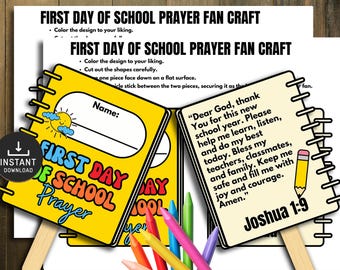 Back to School Bible Craft Activity: Christian Homeschool Lesson (Digital Download