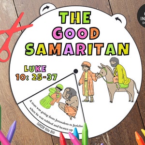 Good Samaritan Coloring Wheel Good Samaritan Craft Printable - Etsy UK