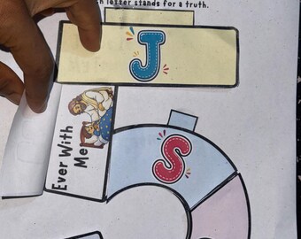 My Jesus Flipbook Bible Craft for Kids, Christian Activity, Memory Game, Sunday School Craft