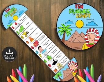 Zehn Plagen Ägyptens Falten Überraschung Bibel Geschichte Handwerk, Bibelstunde, Memory-Spiel, Sonntagsschule, Kirche Aktivität Kinder, Moses Handwerk