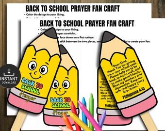 Back to School Bible Craft Activity: Christian Homeschool Lesson (Digital Download