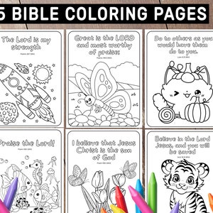 Bible Verse Coloring Pages for Preschoolers, Preschool Bible Verses, Sunday School, Homeschool, Bible Coloring Pages, Preschool Activity