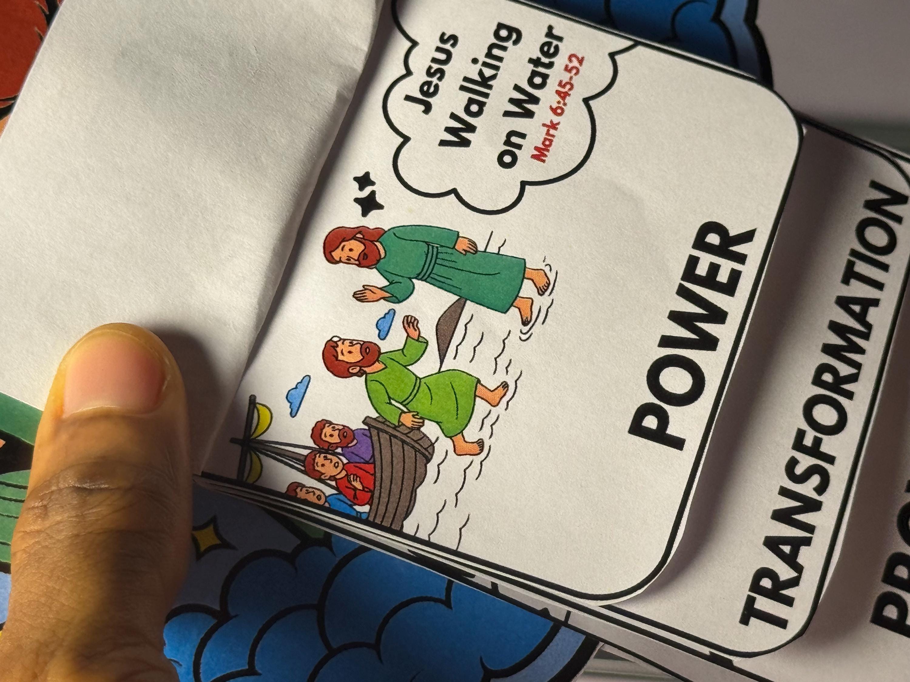 Miracles of Jesus Flipbook Bible Craft for Kids, Sunday School, Church ...