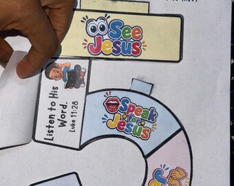 I Follow Jesus Flipbook Bible Craft, Memory Game, Sunday School Craft