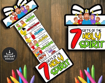Gifts of the Holy Spirit Craft, Bible Lesson, Church Activity (Digital Download)