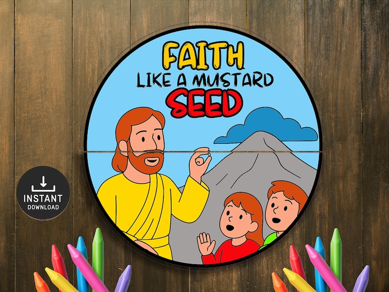 Faith Like a Mustard Seed Bible Craft, Sunday School Activity (digital ...