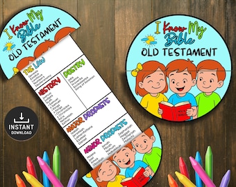 Books of the Bible Folding Craft, Kids Bible Lesson (Digital Download)