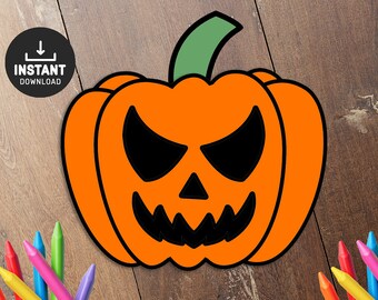 Artesanato de abóbora, Atividade artesanal de outono, Atividade de Halloween, Modelo de abóbora, Padrão, Artesanato infantil, Artesanato para crianças, Artesanato pré-escolar, Ação de graças