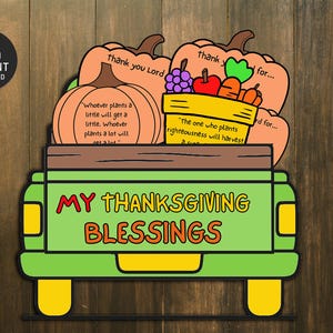 Thanksgiving Bibel Handwerk: Glaube Kürbis, Sonntagsschule Aktivität (Digitaler Download