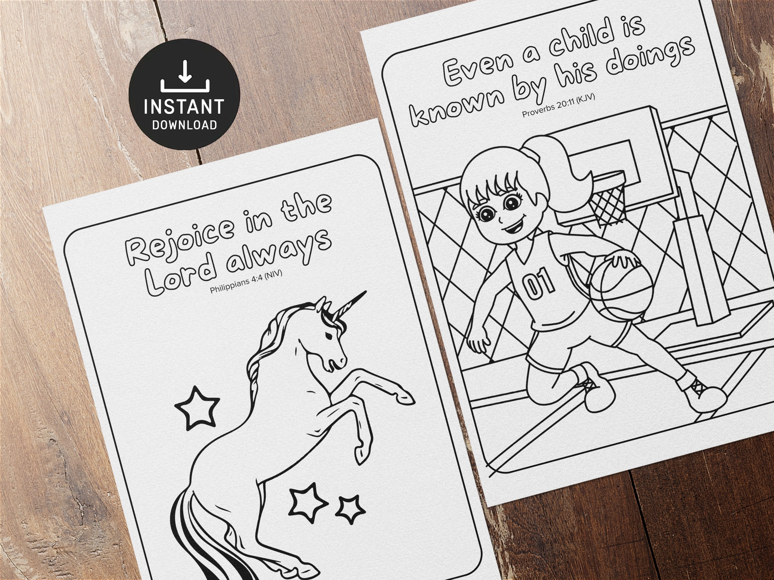 Bible Verse Coloring Pages for Preschoolers Preschool Bible - Etsy