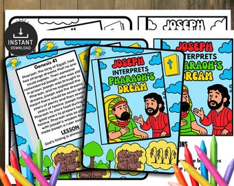 Joseph Pharaoh Dream Bible Crafts, Kids Bible Lesson, Sunday School Craft, Bible Story Activity,  Sunday Activities, Church Kid Activity