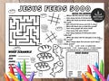 Jesus Feeds the 5000 Activity Placemat, Bible activity, Sunday School, Bible Placemat, Church Kid Activity, Sunday School craft, Bible Craft product logo