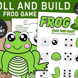 Frog Game for Kids Printable, Frog Theme, Frog Game, Frog Activity, Frog Birthday Party Idea, Leap Year, Leap Year Activities, Frog Craft,
