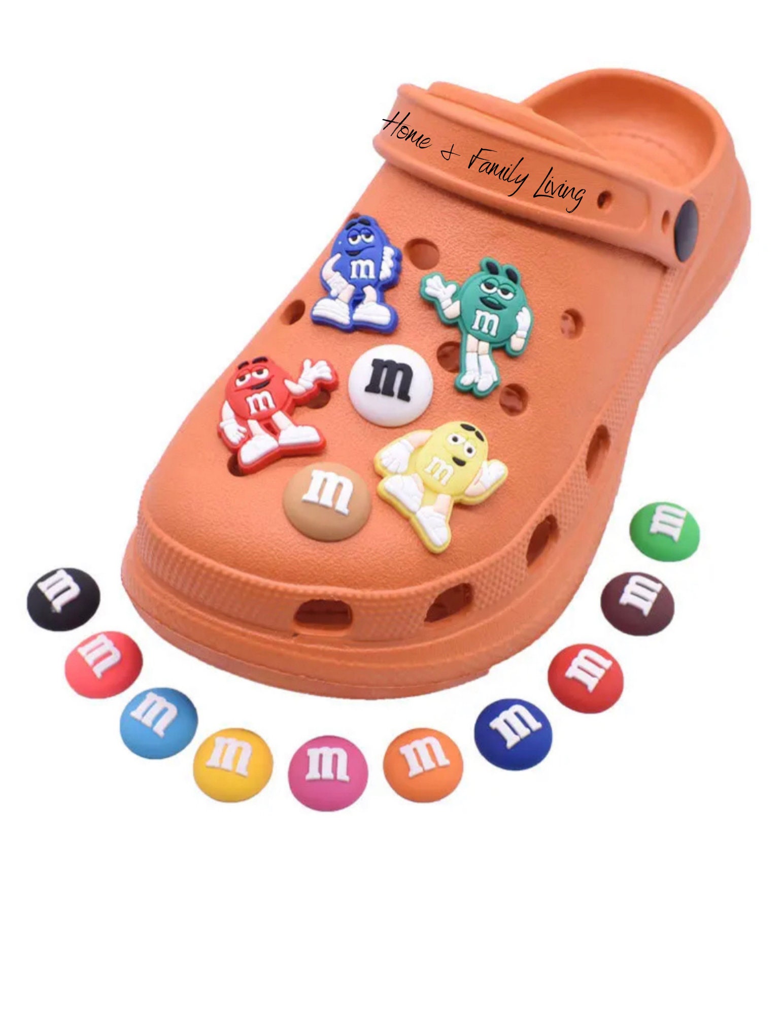 Blue M&M Candy Shoe Charm –