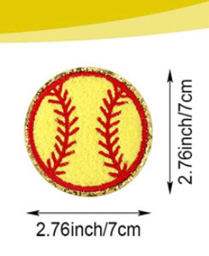 Softball Iron on Patches Softball Heart Patch Softball Etsy