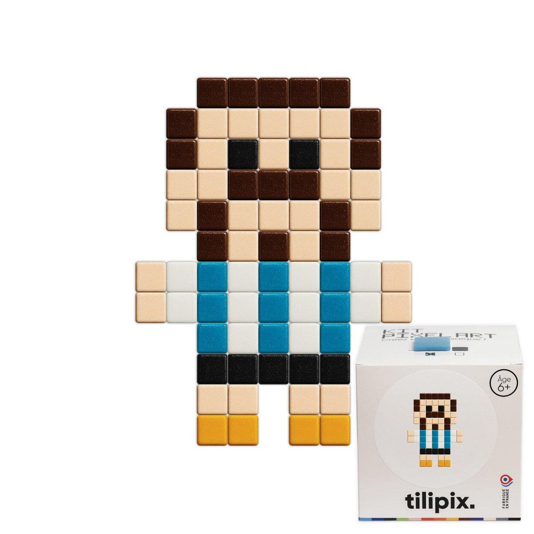 Pixel Art Kit Lionel Messi | DIY Street Art Mosaic Kit - Etsy