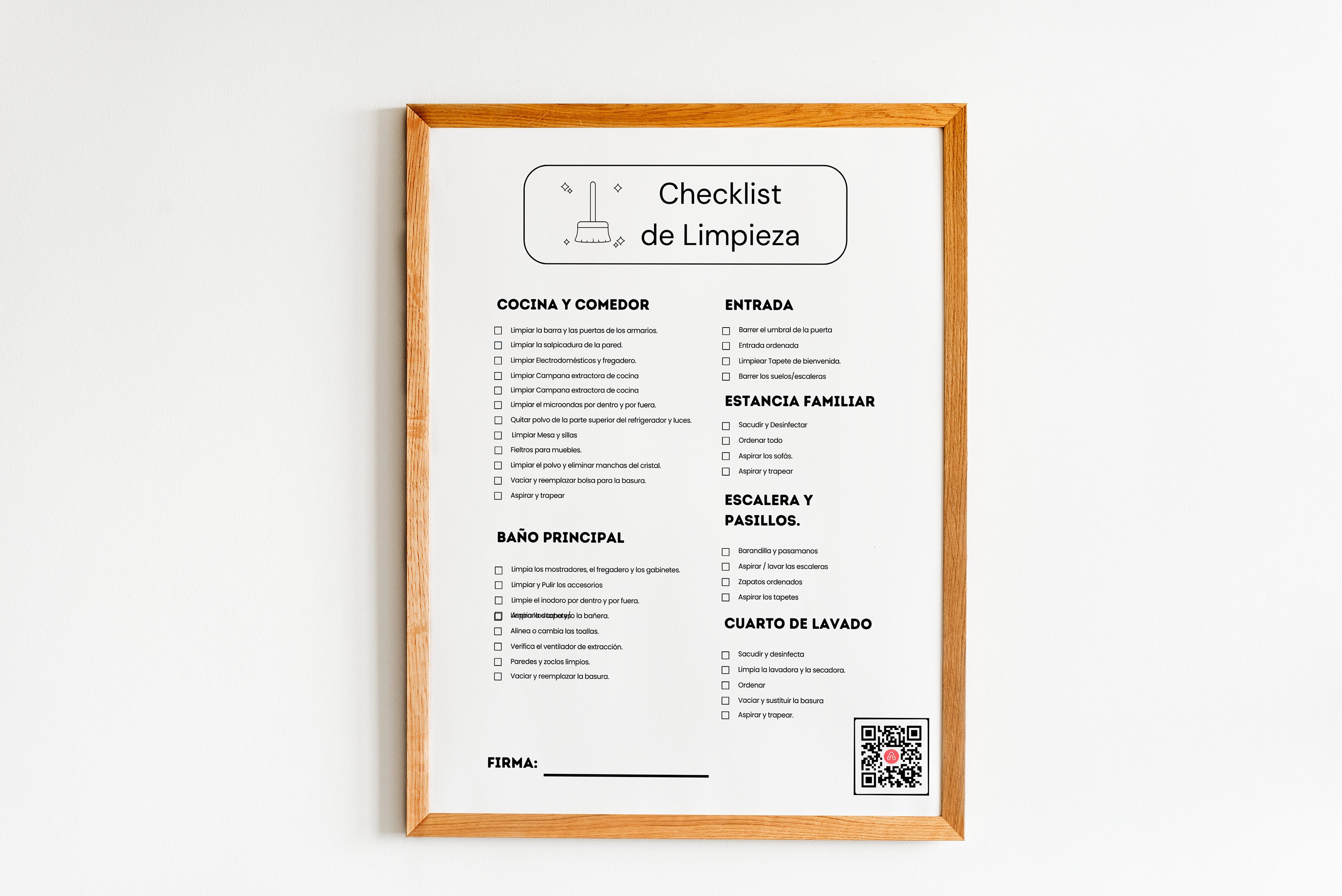 Airbnb Cleaning Checklist Template | Vacation Rental Cleaning Checklist | Editable Template in Canva