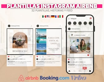 Canva Airbnb Instagram Templates, Branding Kit, Airbnb Social Media Template, Instagram Templates,