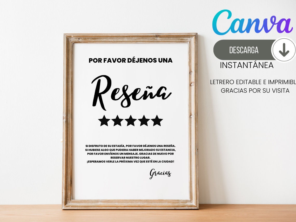 Airbnb Review Template Airbnb Review Request Canva Editable - Etsy
