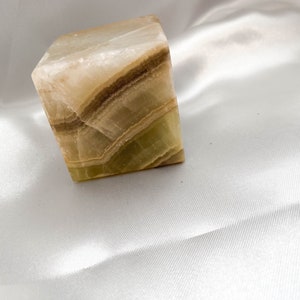 Polished Aragonite Cube: Caramel, Tan & Honey Crystal (50mm, 321g) image 9