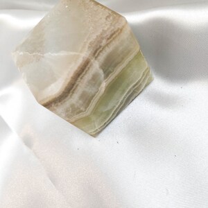 Polished Aragonite Cube: Caramel, Tan & Honey Crystal (50mm, 321g) image 3