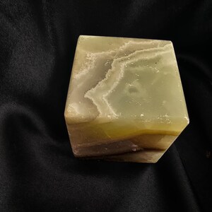 Polished Aragonite Cube: Caramel, Tan & Honey Crystal (50mm, 321g) image 8