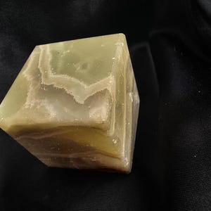 Polished Aragonite Cube: Caramel, Tan & Honey Crystal (50mm, 321g) image 10