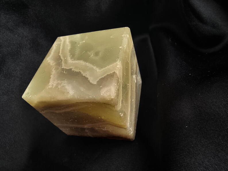 Polished Aragonite Cube: Caramel, Tan & Honey Crystal (50mm, 321g) image 10