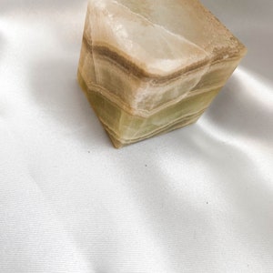 Polished Aragonite Cube: Caramel, Tan & Honey Crystal (50mm, 321g) image 7