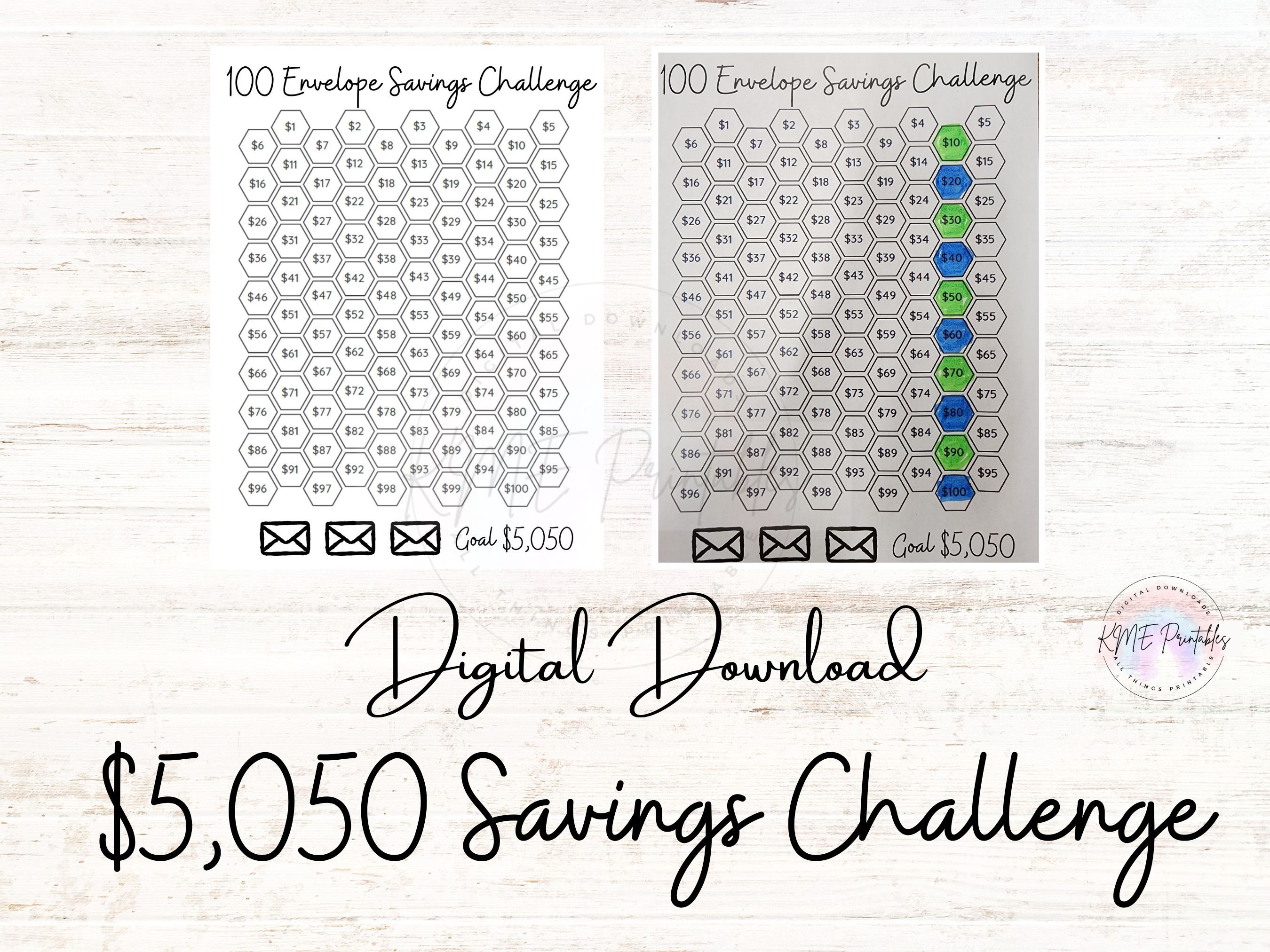 100 Envelope Savings Challenge Instant Download Etsy 100-envelope-savings-challenge-instant-download-etsy
