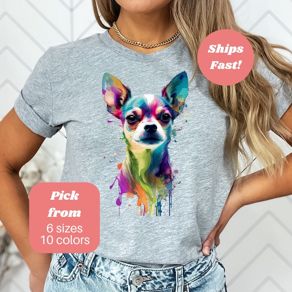 Cute Chihuahua Dog Shirt, Chihuahua Tee Shirt, Chichi Dog Shirts, Dog Lover T-shirt, Shirt for Dog Lovers, Dog Owner Shirt, Chihuahua Tshirt