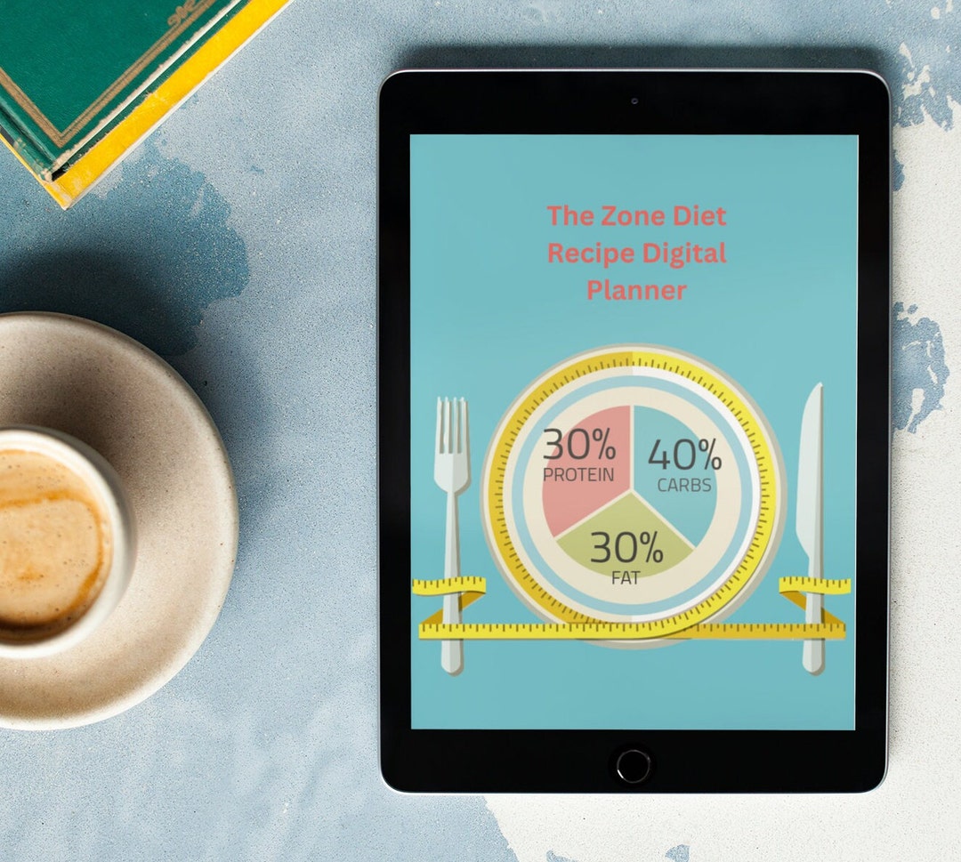 The Zone Diet Recipe Digital Planner Goodnotes Planner Etsy