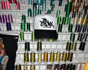 Cappellino snapback ricamato The Bronx / Cappellino Urban Script / Cappellino da baseball unisex