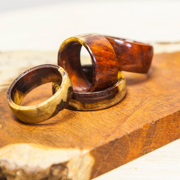 Logwood Burl Rings