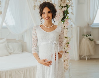 Maternity casual dress "Kinga"  maternity wedding dress, maternity lace dress, maternity photography dress, maternity bridal dress